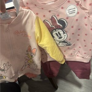 Disney Pink and Yellow Minnie Mouse Baby Set
